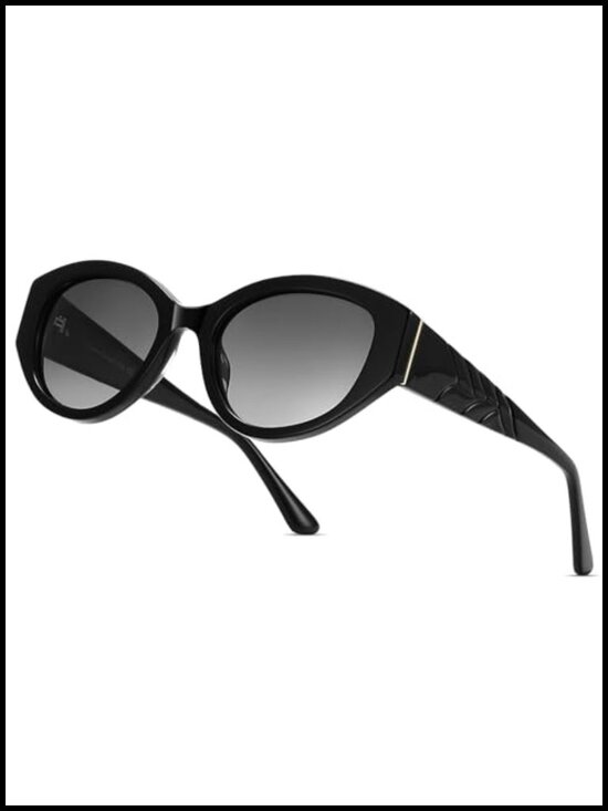 Polarized Cat Eye Sunglasses UV400 Protection Italian Acetate Frame main image 6
